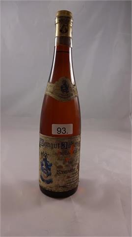 1 Flasche Weißwein Weingut Johanneshof Kreuznacher Spätlese 1975
