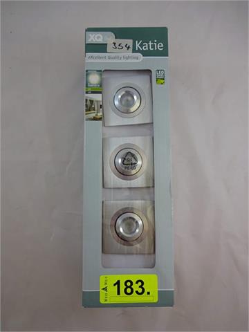 1 Katie LED-Einbauspot Aluminium 3 x 1 W