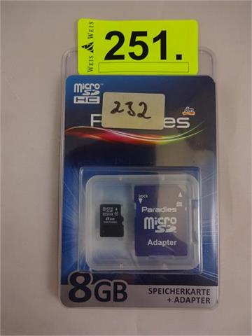 2 Speicherkarten + Adapter 8 GB Paradies von dm