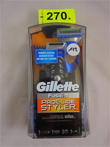 1 Gillette Fusion Proglide Styler von Braun 3-in-1 Rasierer