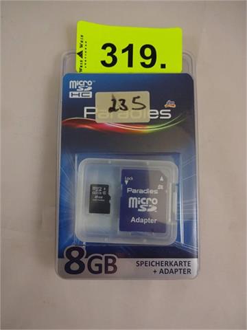 2 Speicherkarten + Adapter 8 GB Paradies von dm