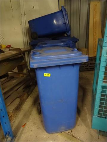 5 Mülltonnen, blau, 240 Liter