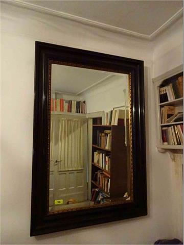 1 Spiegel mit Facettenschliff, ca. 1,40 x 1,0 m