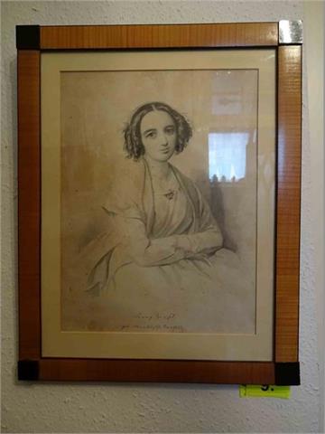 1 Portrait (Grafik) Fanny Hensel, geb. Mendelsohn Bartholdy
