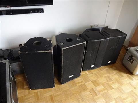 4 Lautsprecherboxen