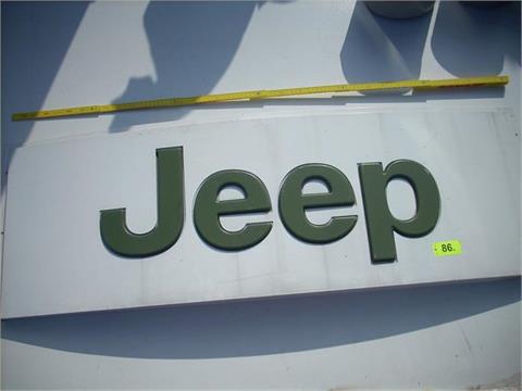 1 Werbeschild "Jeep"