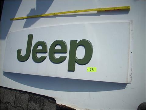 1 Werbeschild "Jeep"