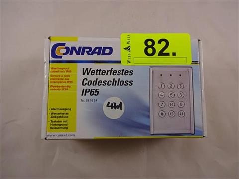 1 Wetterfestes Codeschloss IP65