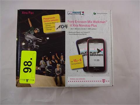 1 Sony Ericsson Mix Walkman mit Xtra Nonstop Plus ohne SIM-Karte