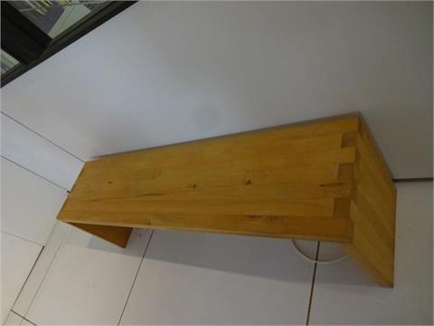 1 Sitzbank, Wildbuche Massiv, 150 cm/35 cm