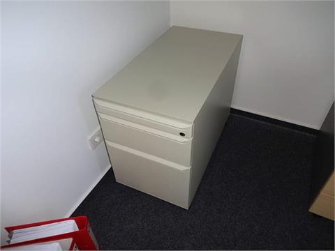 1 Schreibtischcontainer, officegrau, 3 Schübe